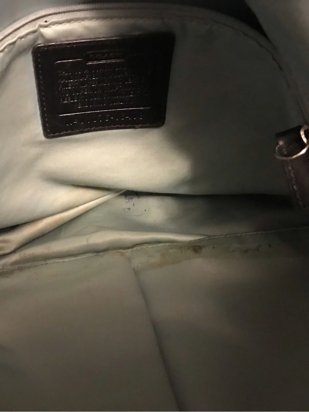 Coach Black Hobo Purse No. 1076-16408